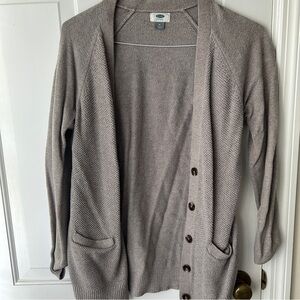 Old Navy Women's Taupe Cardigan Sweater